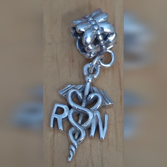 PANDORA RN NURSES CHARM FOR PANDORA BRACELET 925 ALE - Picture 1 of 2